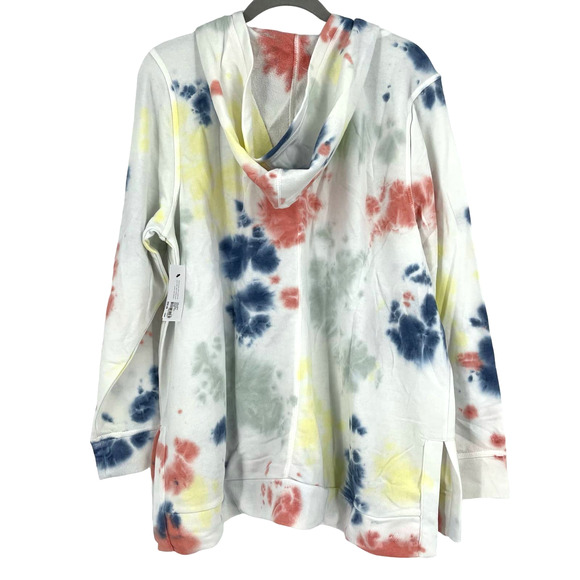 Livi Lane Bryant Hoodie Sweatshirt Tie Dye White Size 18/20 NWT - Picture 2 of 8